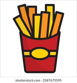 Fries Icon Element For Design