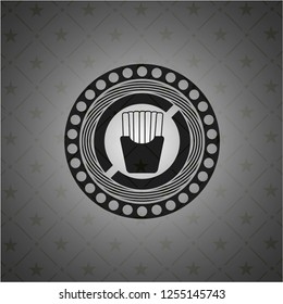 fries icon inside dark badge