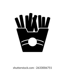 fries icon, modern vector isolated on white background.
