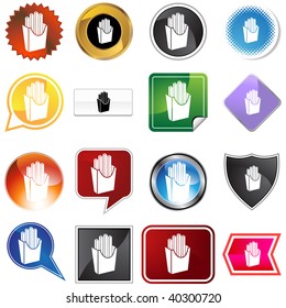 fries icon set isolated on a white background.