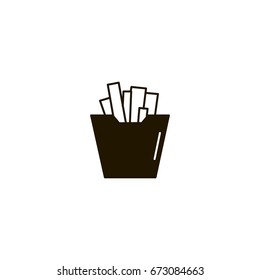 fries icon. sign designfries icon. sign design