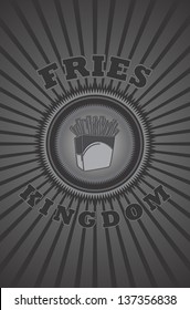 fries kingdom vintage theme food and drink
