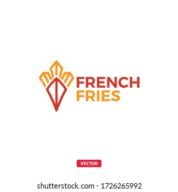 Fries Logo. French Fries Vector Logotype