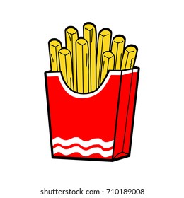 Fries In A Red Box