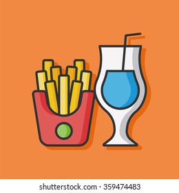 fries and soda icon