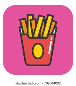 Fries Vector Icon
