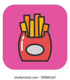 Fries Vector Icon