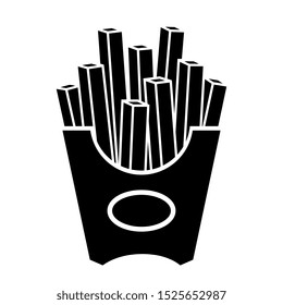 Fries vector logo isolated on white background