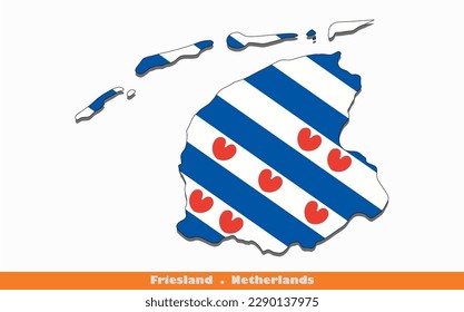 Friesland Flag - Province of Netherlands