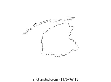 Friesland outline map Netherlands province Holland region