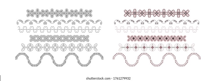 Frieze, Border. Decorative element. Vector.