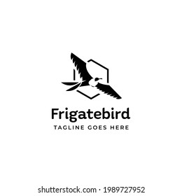 Frigate Bird Logo Icon Vector Template