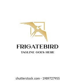 frigate bird logo icon vector template