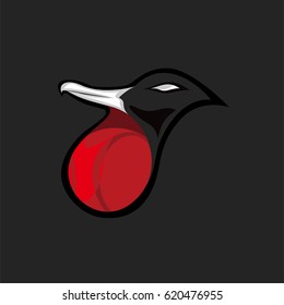 frigate bird logo vector illustration