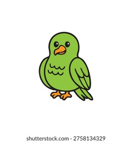 frigatebird vector illustration in green color