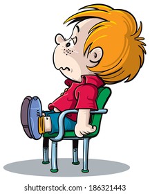 Frightened child