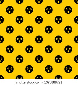 Frightened emotpattern seamless vector repeat geometric yellow for any design