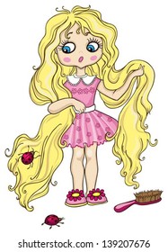 frightened girl