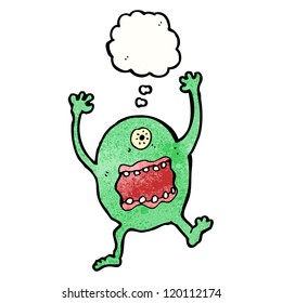 frightened monster cartoon