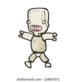 frightened robot cartoon