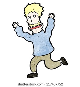 ängstliche Karikatur