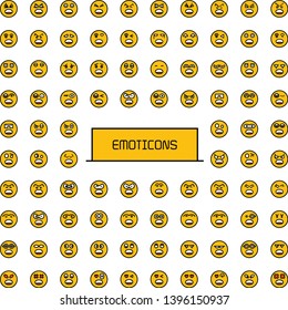 frightened and scared emoticons yellow face icons