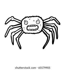 frightened spider cartoon