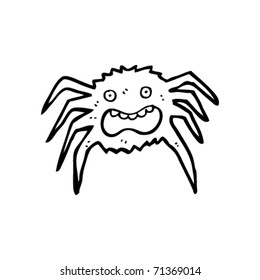frightened spider cartoon