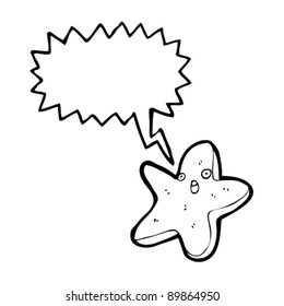 frightened starfish cartoon
