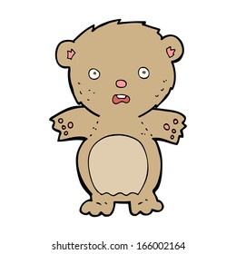 dibujos animados de osos de peluche asustados