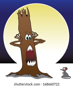 Frightened tree