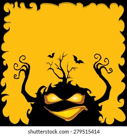 frightening monster. nightmares concept illustration
