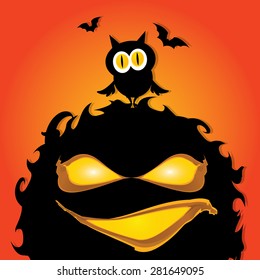 frightening monster. nightmares concept illustration