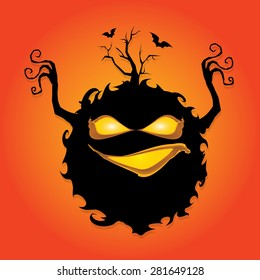 frightening monster. nightmares concept illustration