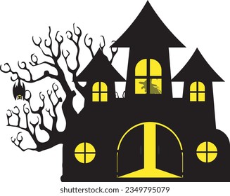 A frightening witch's house