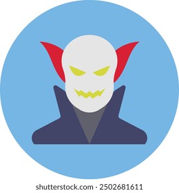 Frightful Illustration and Icon for Halloween and Horror-Themed Designs