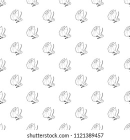 Frill necked lizard icon. Outline illustration of frill necked lizard vector icon for web