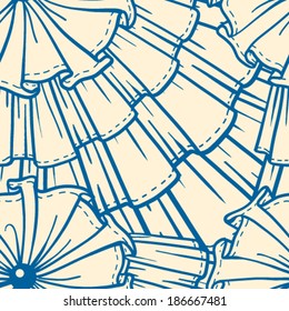 Frill vector seavless pattern