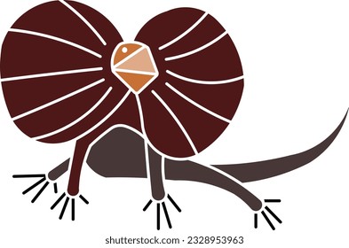 Frilled Lizard dragon lizard lizard frill neck lizard animal Flat