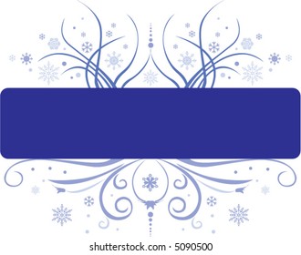A frilly Christmas background with space for text