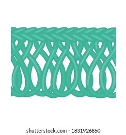 Fringe vector icon.Cartoon vector icon isolated on white background fringe.