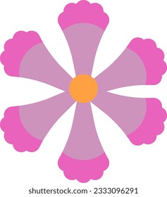 Imagen del icono de Dianthus con bordes. Adecuado para aplicaciones móviles.
