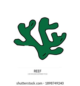 Fringing Reef Vector Type Icon