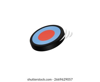 Frisbee-Symbol 3D-Illustration rendern
