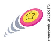 Frisbee icon clipart avatar logtotype isolated vector illustration