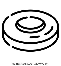 Frisbee Icon illustration, for uiux, web, app, infographic, etc