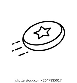 Ícone de frisbee para o jogo de verão