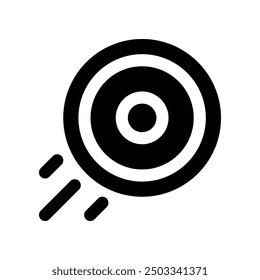 frisbee icon. vector glyph icon for your website, mobile, presentation, and logo design.