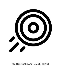 frisbee icon. vector line icon for your website, mobile, presentation, and logo design.