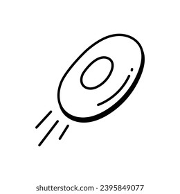 Frisbee icon vector stock illustration